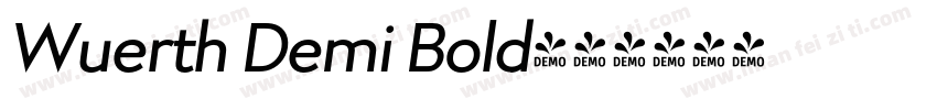 Wuerth Demi Bold字体转换